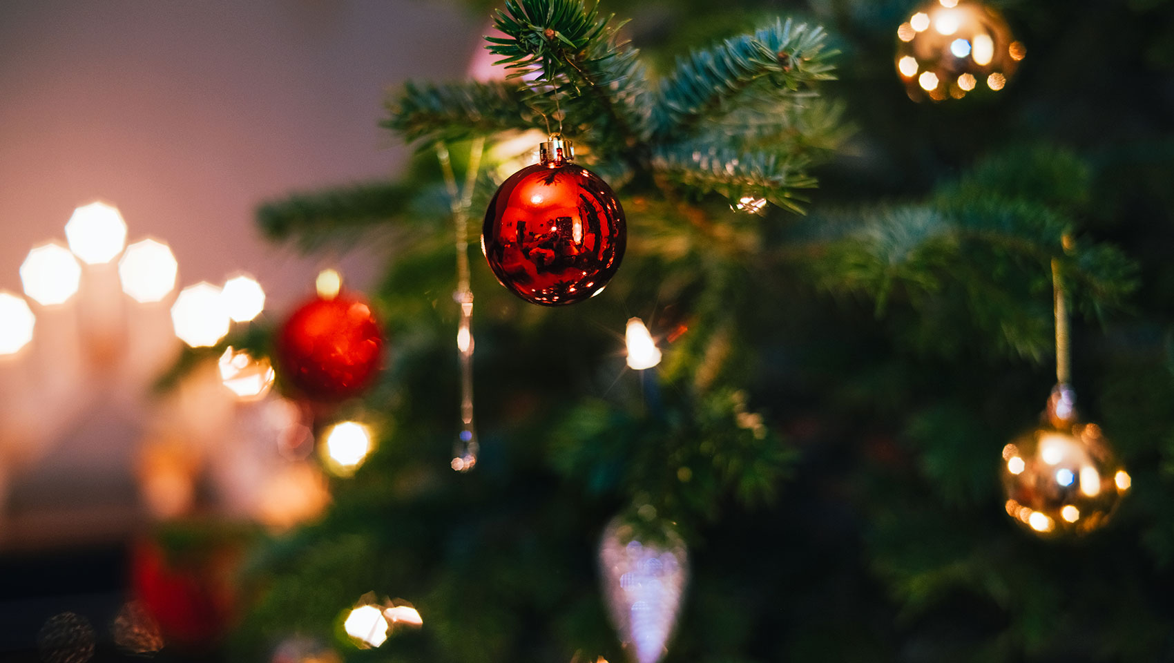 christmas tree with decorations