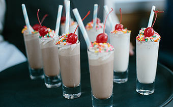mini milkshakes